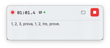 easyRec - Trascrizione live